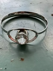 Pulsera de cristal de roca de plata esterlina de granito E Finlandia vintage Estate - Imagen 1 de 7