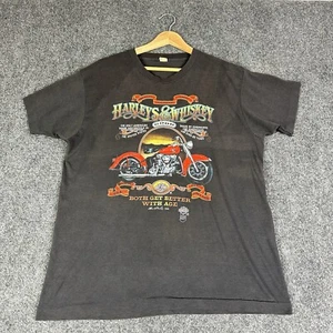 Vintage Harley Davidson T-Shirt L/XL Schwarz 1985 Einzelnaht Made In USA LESEN - Bild 1 von 13