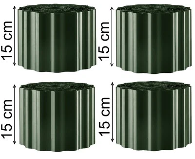 EXCOLO 36m Rasenkante Beeteinfassung 0,59€/m Rasen Beet Begrenzungen Einfassungen grün