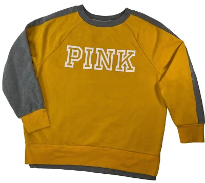 Suéter Victoria's Secret ROSA Cuello Redondo Amarillo Gris Mujer Talla Pequeña Informal Foto 1 de 4