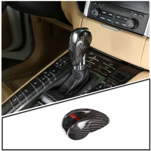 Dry Carbon Gear Shifter Knob Head Cover For Porsche Macan 14-20 Panamera 14-2016 - Picture 1 of 12