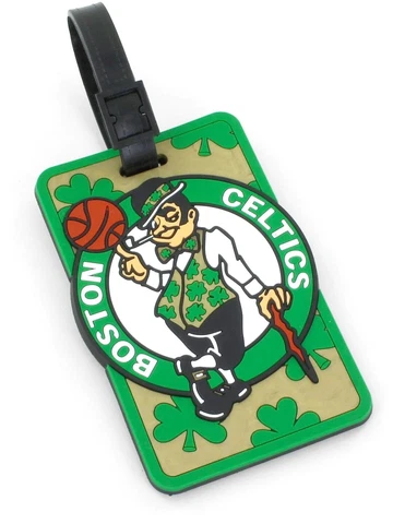 Boston Celtics Rubber Bag Tag, NBA Licensed Luggage Tag Cover
