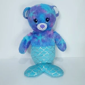 Build a Bear BAB Magical Mer-Bear Mermaid Plush 18” Blue Purple Stuffed Animal - Picture 1 of 7