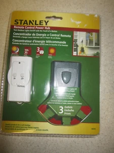 Sealed Stanley Remote Control Power Hub Grounded 3 Outlets New RT304 - Picture 1 of 3