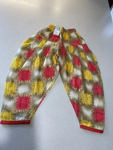 Pantalones de niña étnica india ~ Pantalón de baile pantalones harén ~ Nuevos con etiquetas - Imagen 1 de 9