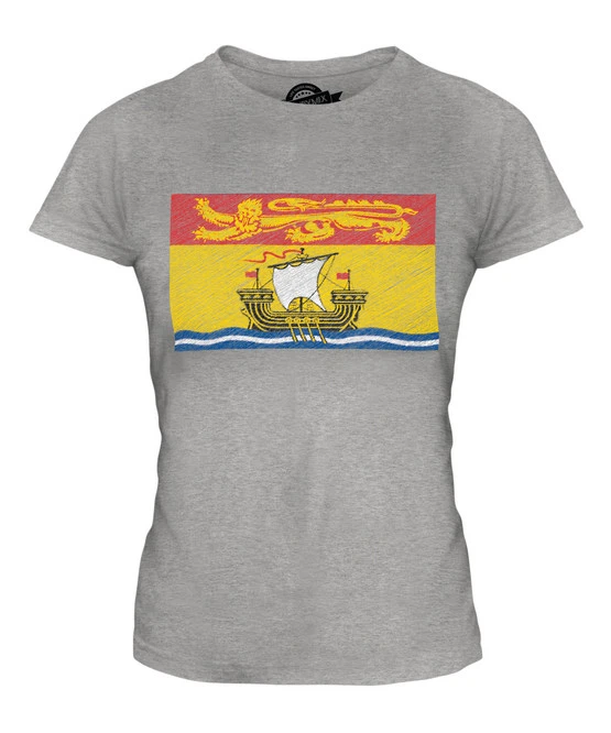 NUEVA CAMISETA DE FUTBOL DE REGALO CON BANDERA DE GARABATO BRUNSWICK PARA DAMAS Foto 1 de 1