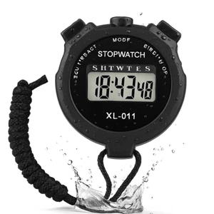 Waterproof Digital Sports Stopwatch Timer Handheld Alarm Chronograph Counter UK - Picture 1 of 7