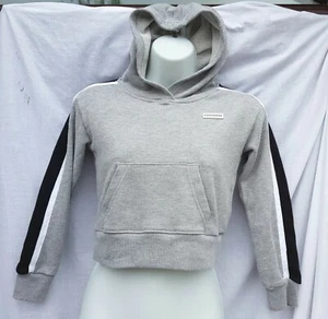 Girls age 8-10 Converse grey Hoodie, Hooded Sweatshirt kangaroo pocket. VGC - Picture 1 of 8