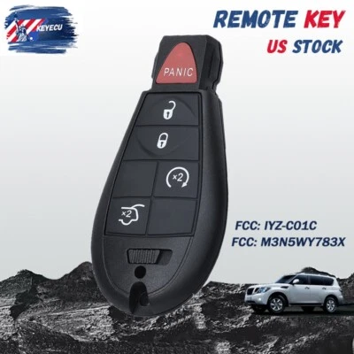 Smart Key for 2008-2013 Jeep Grand Cherokee Keyless Remote Key Fob M3N5WY783X Foto 1 de 4