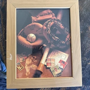 12”x10” Framed Baseball Picture - Picture 1 of 7
