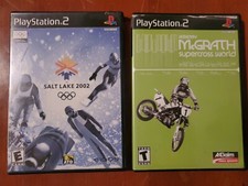 Playstation 2 Bundle Lot extreme Sports Supercross ps2 Salt Lake Olympics 2002
