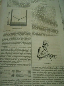 De la pluie et de L'Udometer 1856 Gravur Print Artikel - Bild 1 von 1