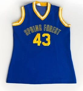 Camiseta deportiva de baloncesto de colección de los años 70 Houston Texas Spring Forest School pequeña EE. UU. - Imagen 1 de 5
