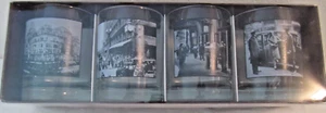 Rare Vintage 2005 Boxed Set of 4 Marshall Field's Photo Cockail Glasses - Picture 1 of 6