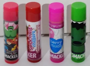 4 Flavor LIP SMACKER Lip Balm SOUR APPLE, COTTON CANDY, CHERRY, BERRY Sealed HTF - Picture 1 of 1