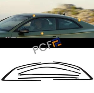 Kit de molduras de tira de ventana de coche de acero negro brillante para Audi A5 S5 Coupé 2017-2024 - Imagen 1 de 6