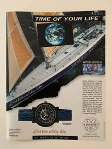 ADVERTISEMENT 1992 - VENDEE GLOBE - VUARNET OFFICIAL WATCH - Picture 1 of 1