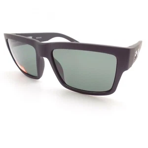Spy Optics Montana Soft Matte Black Happy Gray Green New Sunglasses - Picture 1 of 4