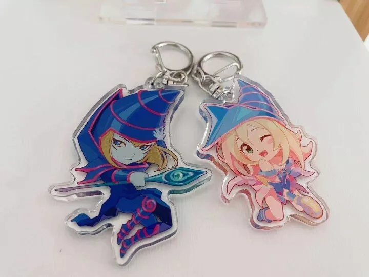 Dark Magician Black Magician Girl Acrylic Keyring Keychain - Image 1 of 1