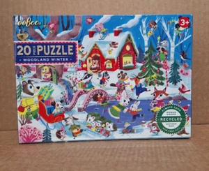 "Woodland Winter" - eeBoo 20-Piece Jigsaw Puzzle for Kids - All Pieces - 2023 - Picture 1 of 9