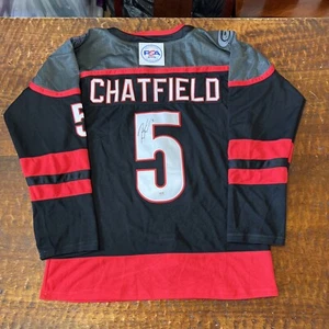 Jalen Chatfield Signed Carolina Hurricanes Jersey PSA DNA Autographed - Picture 1 of 6