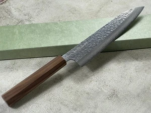 Makoto Kurosaki Damascus Tsuchime Gyuto 210mm - Picture 1 of 17