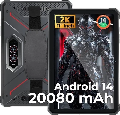 HOTWAV R9 Pro Outdoor Tablet Android 14, 11 Zoll 2K FHD+ 20080 mAh 256GB Tablet - Bild 1 von 4