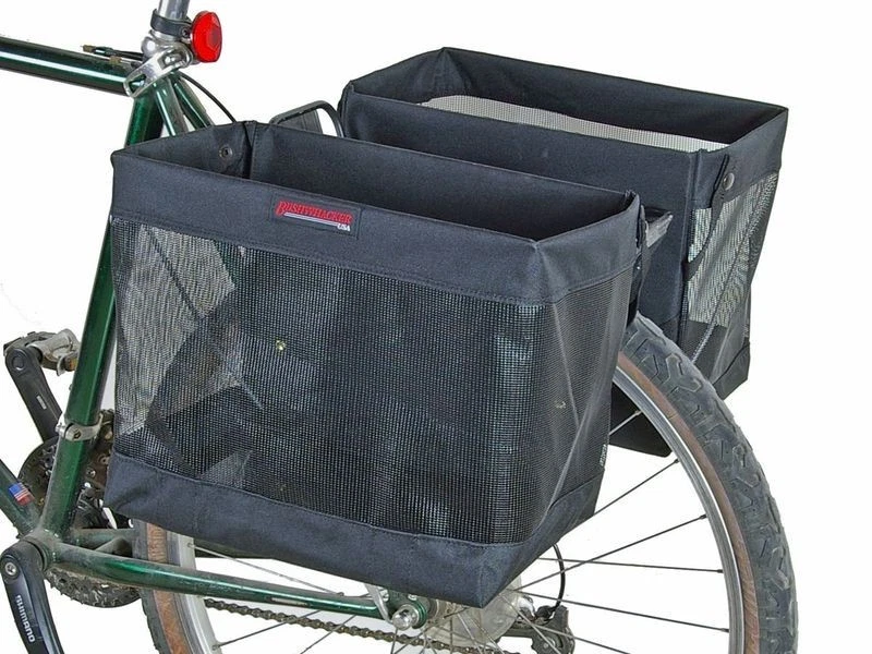 PAR NUEVO CON ETIQUETAS Bushwhacker Omaha Bolsa de Comestibles para Bicicleta Alforja Portabicicletas Cesta Plegable Foto 1 de 4