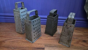 4 Vintage Graters, Rustic, Kitchen Decor - Picture 1 of 5
