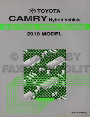 Manuale Originale Del Diagramma Elettrico Della Toyota Camry Hybrid 2010 - Immagine 1 di 2