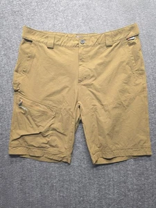 Simms Guide Series Shorts Men’s XL Beige Elastic Waist Cargo Fly Fishing 40x10 - Picture 1 of 13
