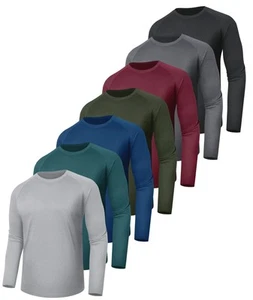 7 Pack Long Sleeve Shirts for Men - Quick Dry Moisture Wicking Sun Protection... - Picture 1 of 5