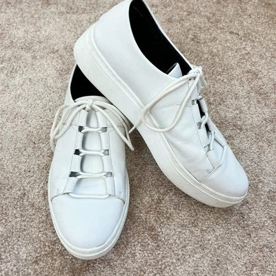 Zapatillas Mujer Eileen Fisher Cuero Blanco 9.5 Foto 1 de 4