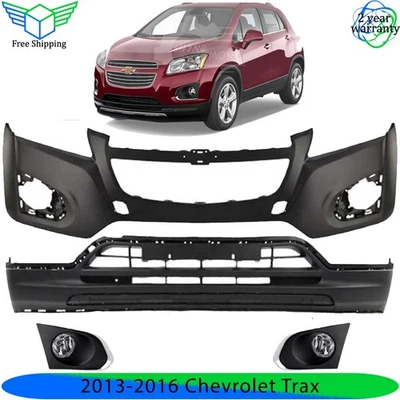 Front Bumper Cover Fascia & Fog Light Assembly Kit For 2013-2016 Chevrolet Trax - Image 1 of 4
