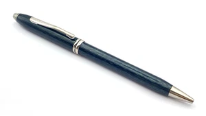 CROSS TOWNSEND BALLPOINT PEN IN GREEN AND BLACK LAQUE WITH CHROME TRIM USA - Picture 1 of 8