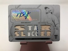 2017 TOPPS TRIPLE THREADS KRIS BRYANT WHITE WHALE RELIC AUTO PRINTING PLATE 1/1