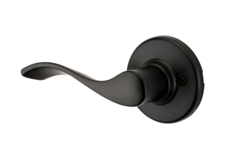 Weiser Belmont Left Hand Inactive Lever in Matte Black Foto 1 de 1