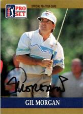 Gil Morgan autographed golf card (PGA, East Central State) 1990 Pro Set #51