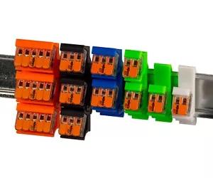 Hutschienenhalter für Wago Klemmen 221-412 221-413 221-415 Halter Hutschiene - Bild 1 von 12