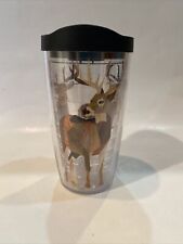 Tervis Deer Cup Colorful Buck Double Walled Drink Cup Plastic W/ Lid Camping