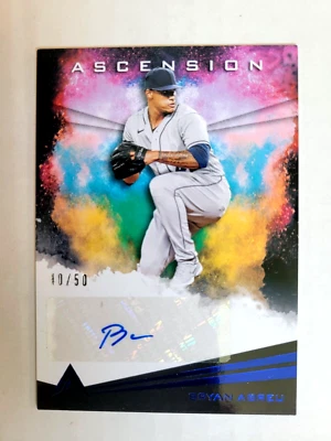 2021 Panini Chronicles Ascension Auto Blue 40/50 Bryan Abreu #AA-BA Auto - Image 1 of 4