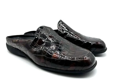 Mephisto Croc Patent Leather Mule Dress Shoe 9M NWOT Slip On Comfort Loafer Clog - Image 1 of 4