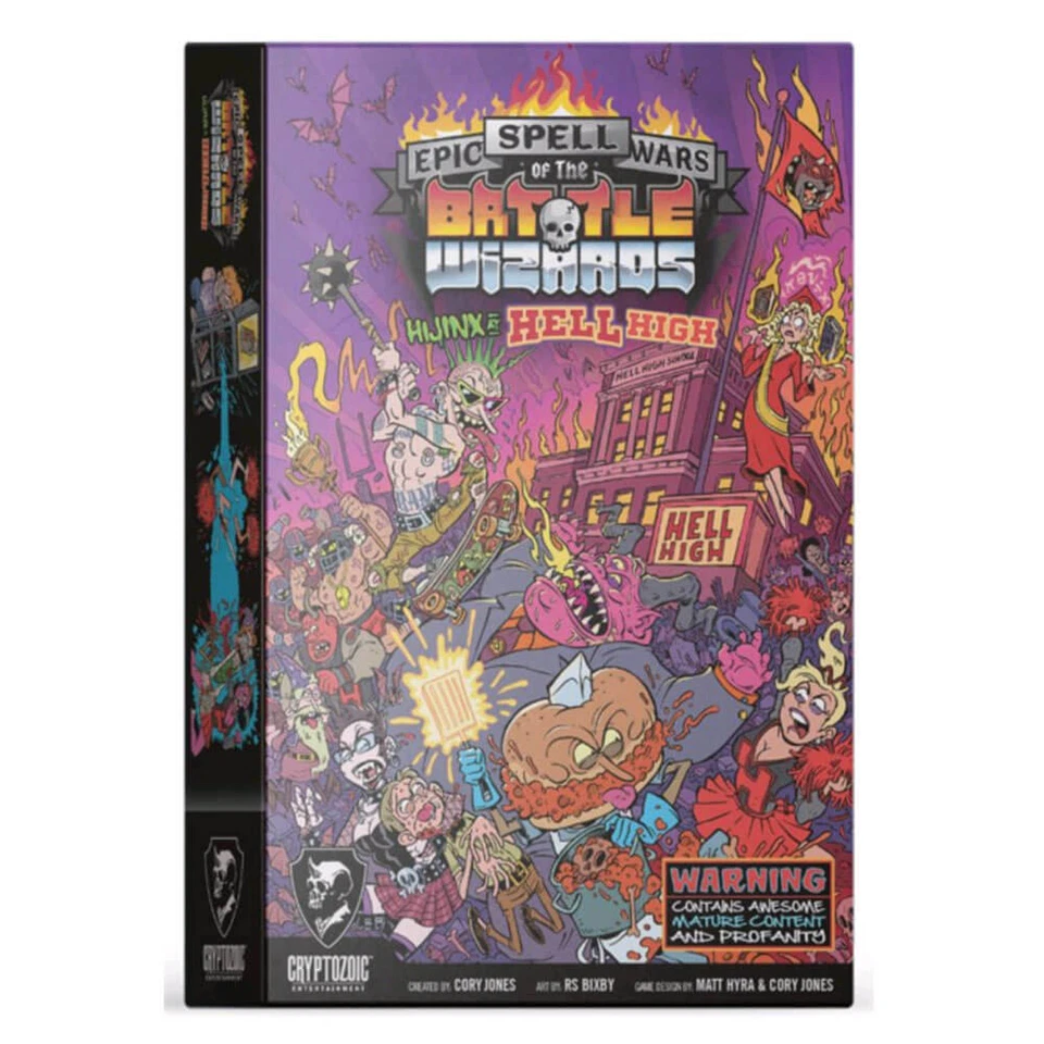 Epic Spell Wars of the Battle Wizards Hijinx at Hell High Game Cryptozoic - image 1 of 1