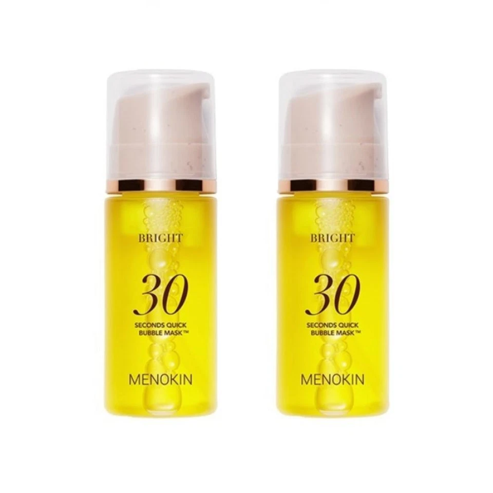 MENOKIN Bright 30 Seconds Quick Bubble Mask 95ml*2Pcs - FREE SHIPPING - Image 1 of 1