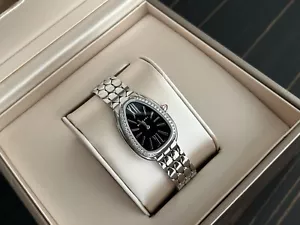 BVLGARI SERPENTI SEDUTTORI WATCH Stainless Steel Black Diamond Dial, Full Set - Bild 1 von 11