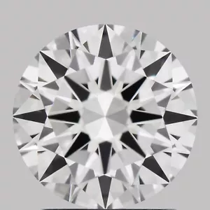 Round Cut Lab Grown CVD Diamond F Color, VVS2 Clarity 0.26 Carat - Picture 1 of 3