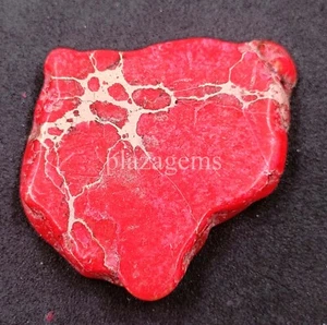 80.10 Ct Uncut Rough Natural  RED Turquoise Certified LOOSE Gemstone N23 - Picture 1 of 6