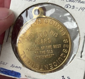 1973 Hamilton County Sesquicentennial Token JSS - Picture 1 of 2