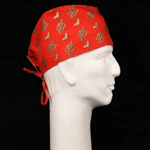 Wonder Woman on Red Logo Theme Scrub Hat - Picture 1 of 1