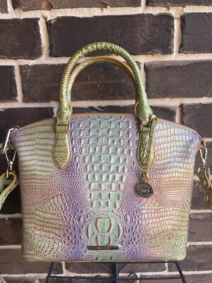 Bolso Brahmin Duxbury Verbena Ombre Melbourne verde púrpura nuevo con etiquetas $315 Foto 1 de 4